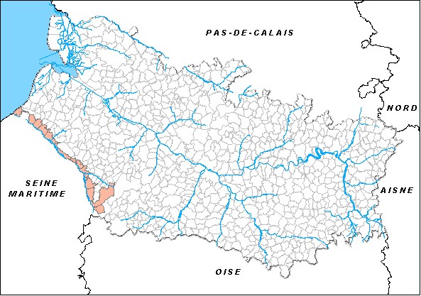 Carte des communes concernes