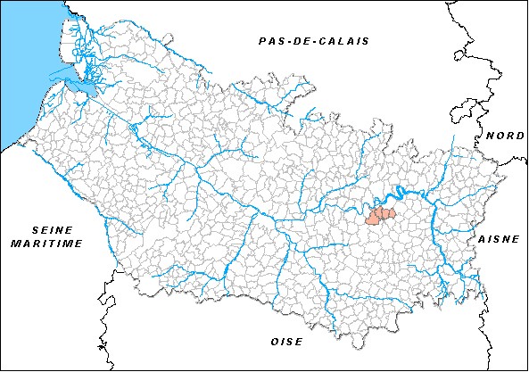 Carte des communes concernées
